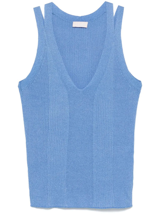 Lurex® Knitted Tank Top