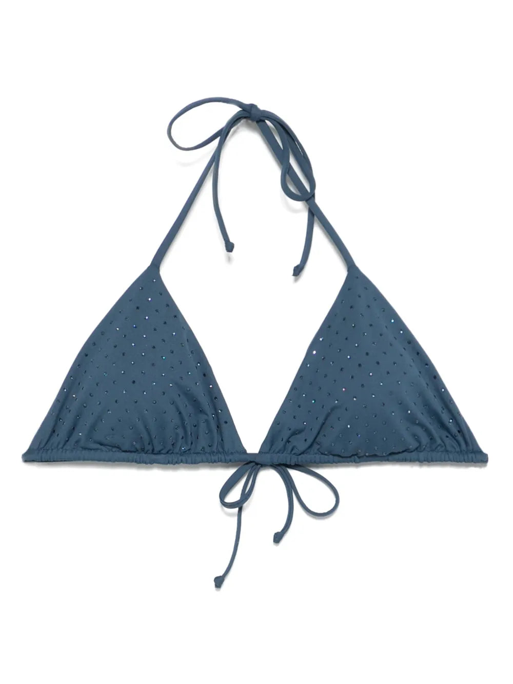 Rhinestone-Embellished Bikini Top