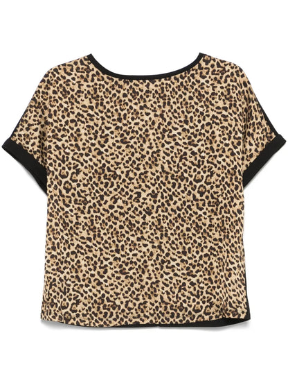 Leopard-Print Blouse