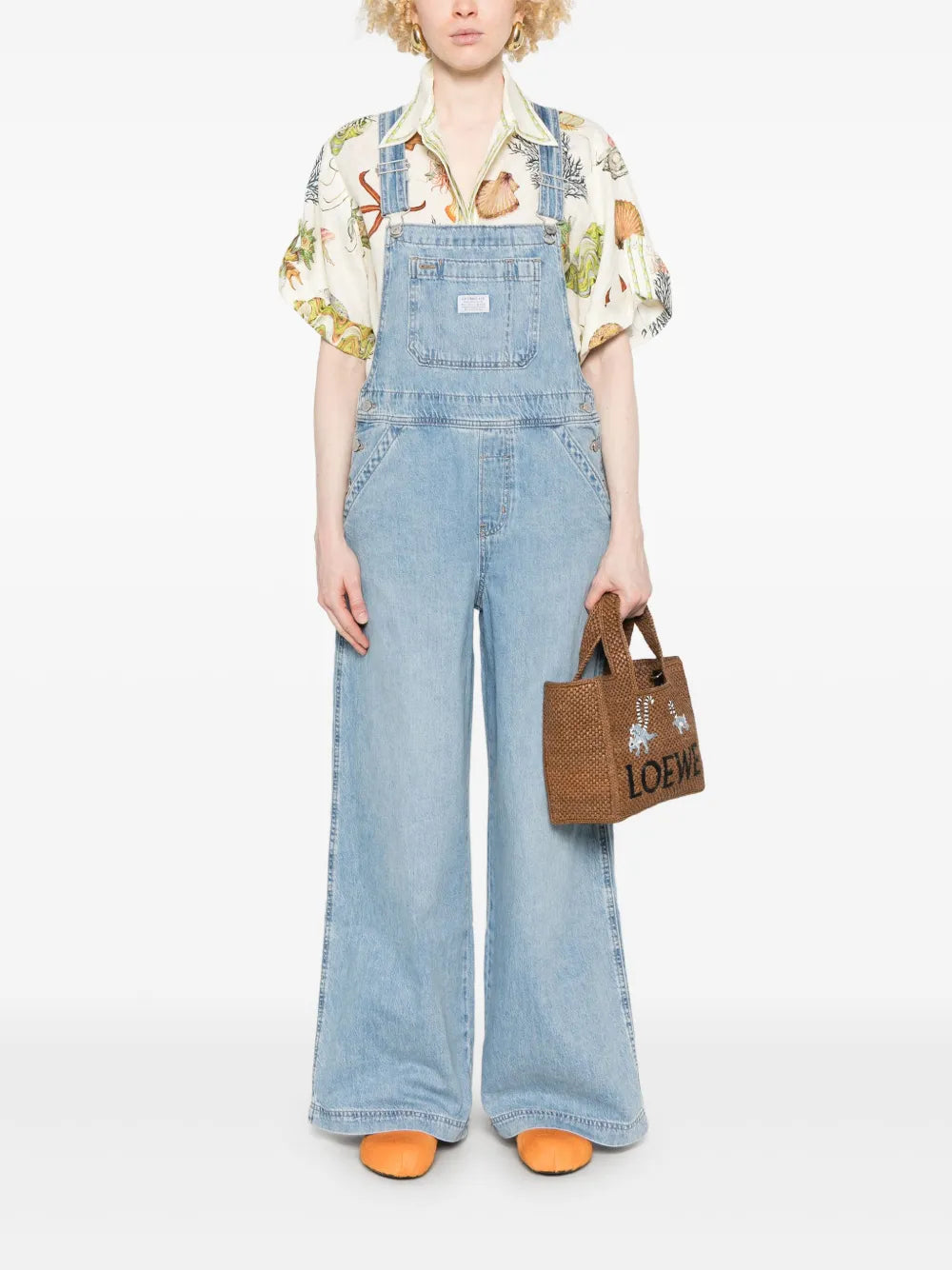 Logo-Patch Dungarees