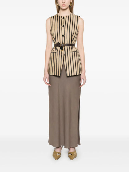 Side-Slits Maxi Skirt