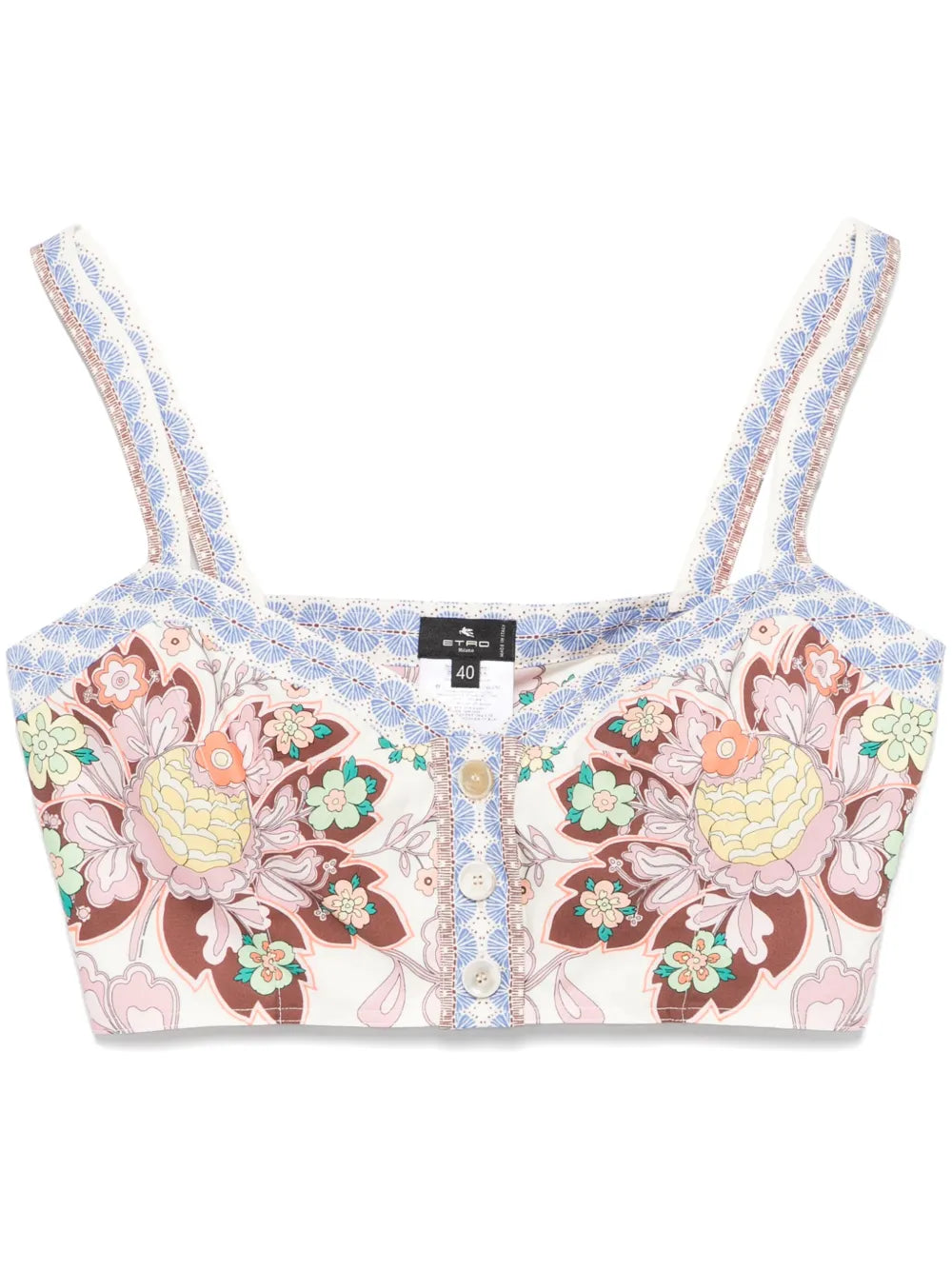 Floral-Print Crop Top