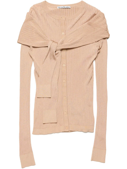 Ribbed-Knit Cardigan