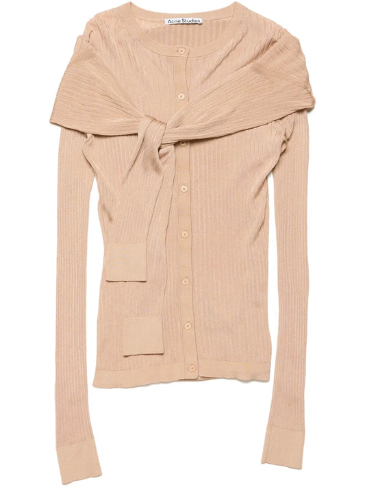 Ribbed-Knit Cardigan