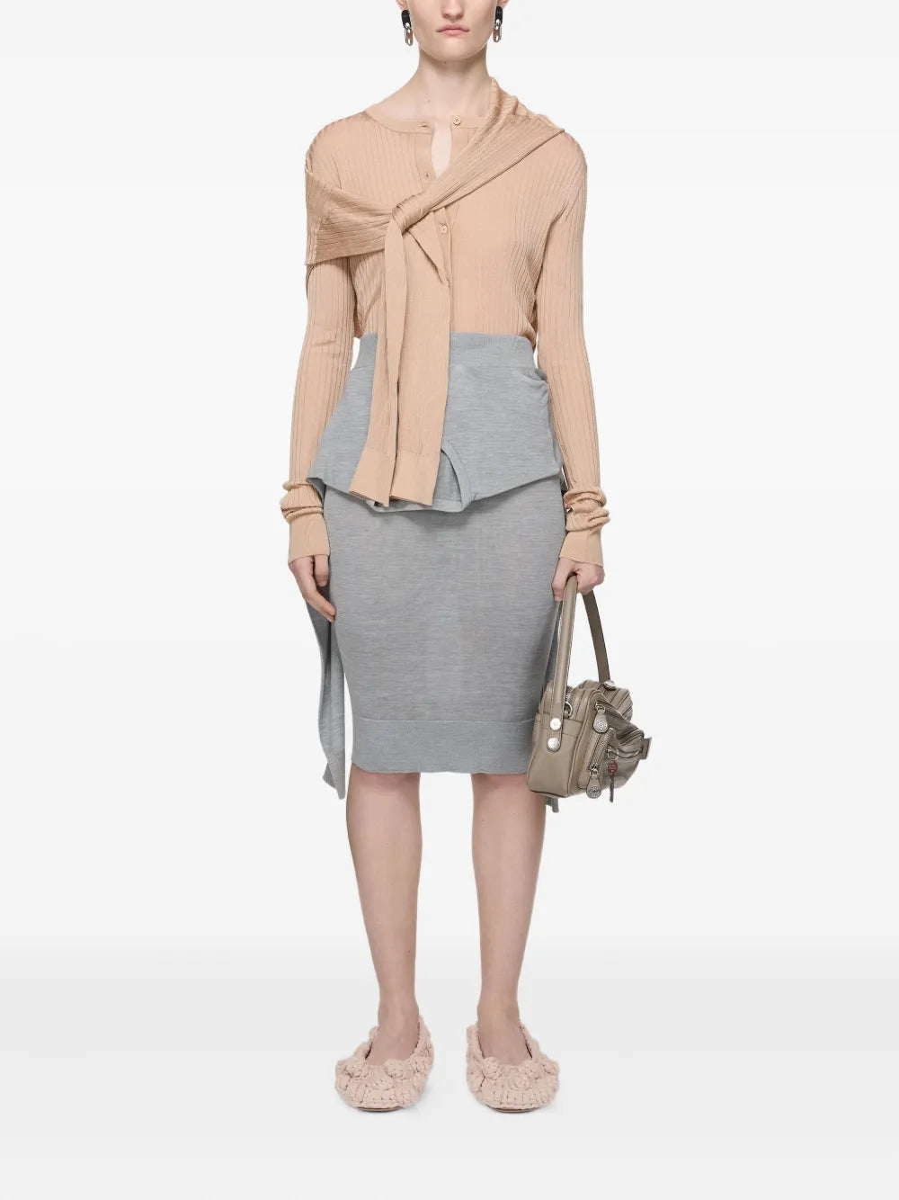 Ribbed-Knit Cardigan