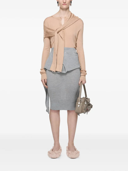 Ribbed-Knit Cardigan