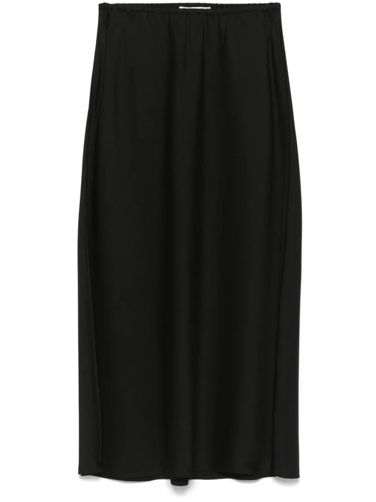 Silk Midi Skirt