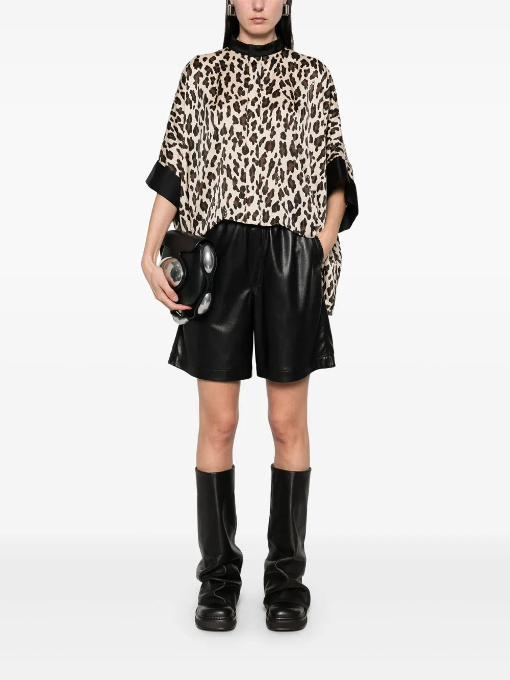 Leopard-Print Blouse