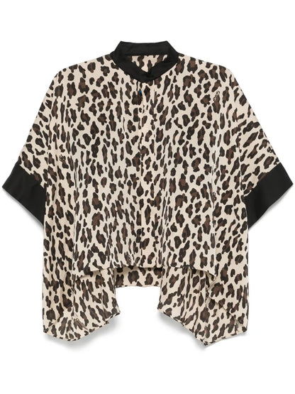 Leopard-Print Blouse