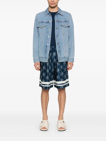 Palm Tree-Print Shorts