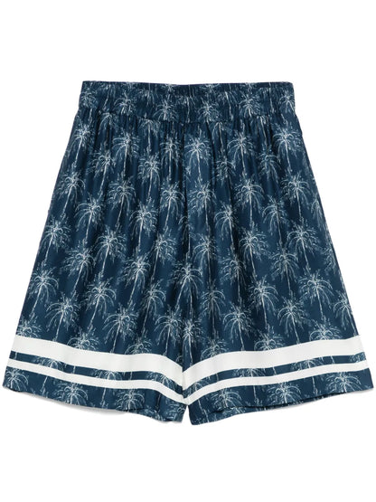 Palm Tree-Print Shorts