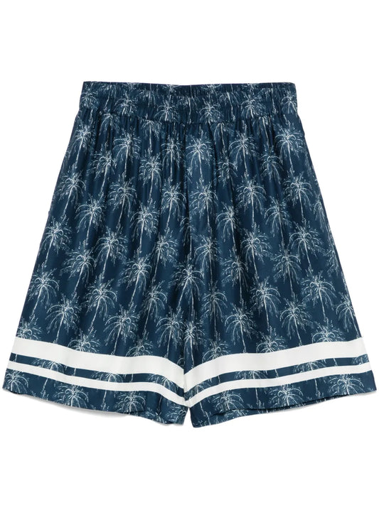 Palm Tree-Print Shorts