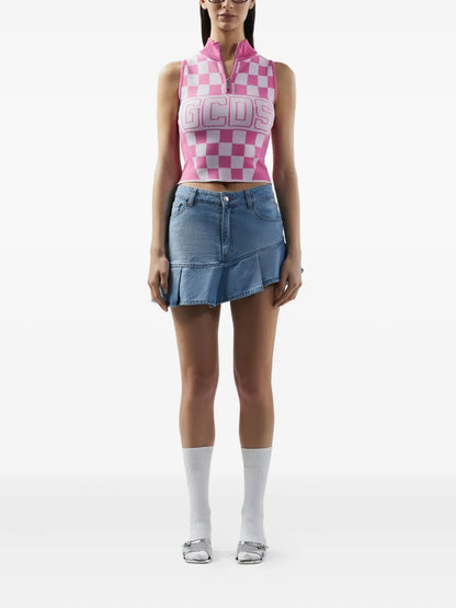 Pleated Miniskirt