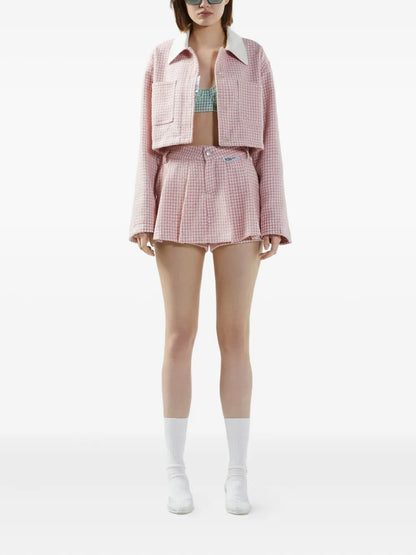 Pleated Mini Skirt