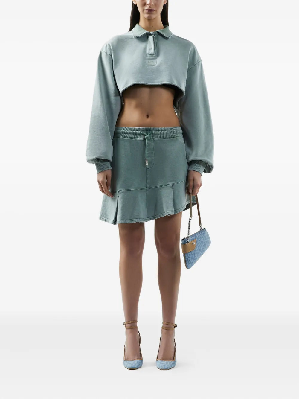 Pleated Miniskirt