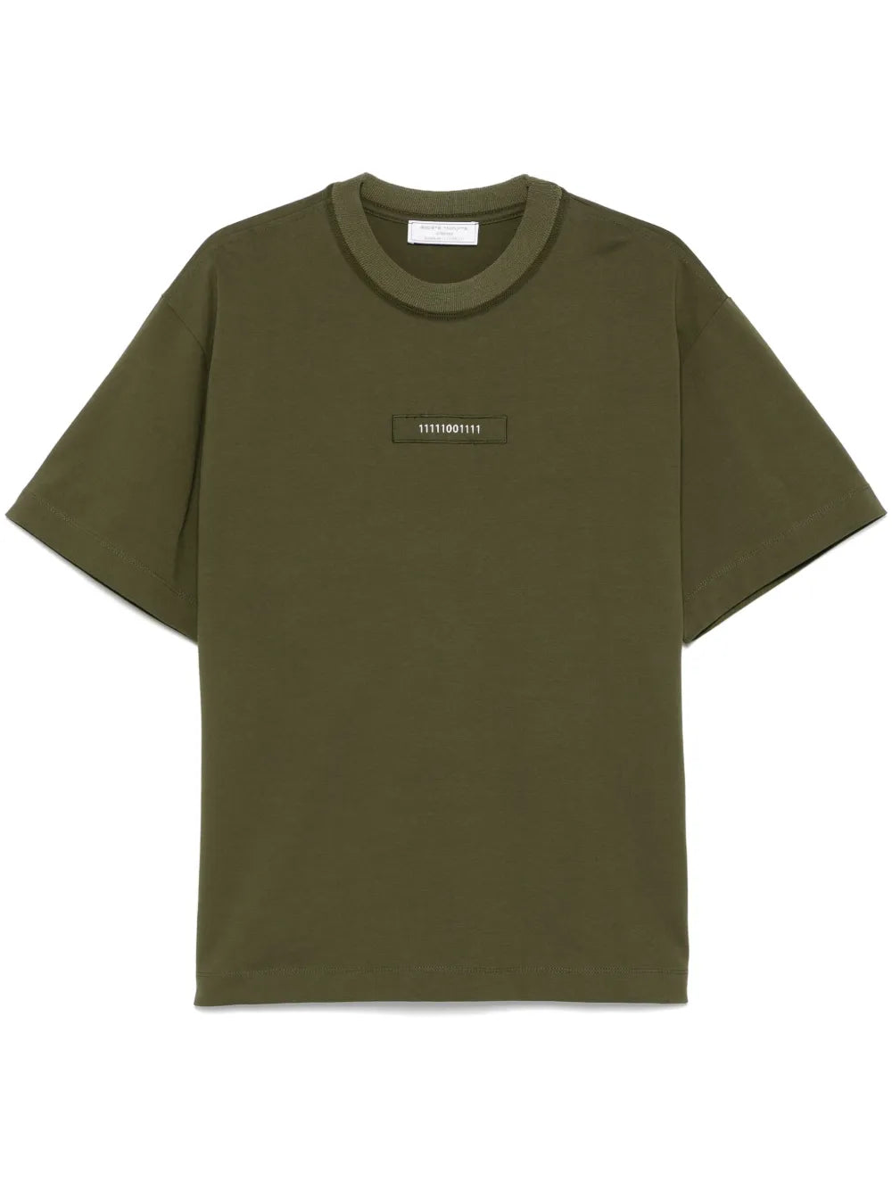 Binary-Embroidered T-Shirt