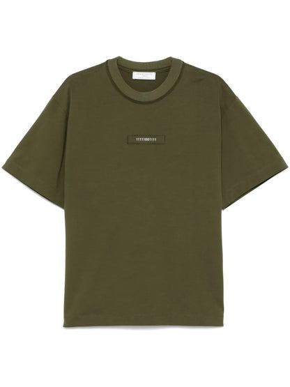 Binary-Embroidered T-Shirt