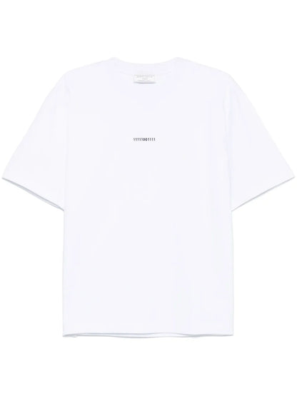 Binary-Embroidered T-Shirt