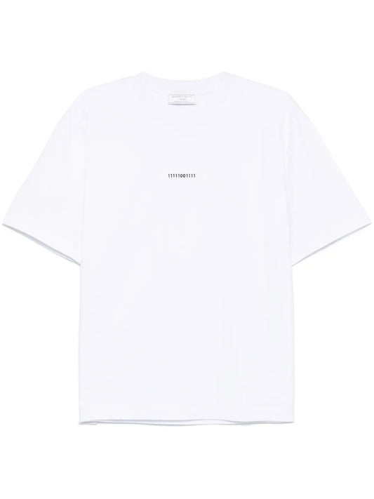 Binary-Embroidered T-Shirt