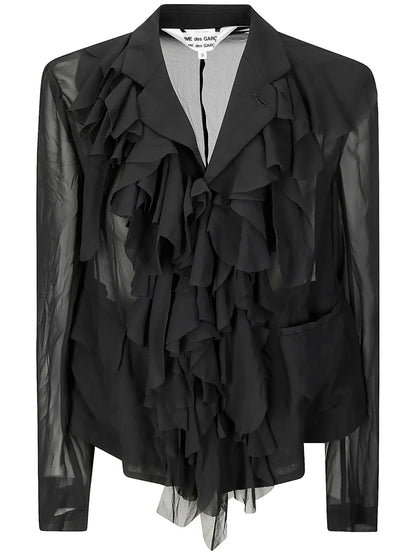 Ruffled Blazer