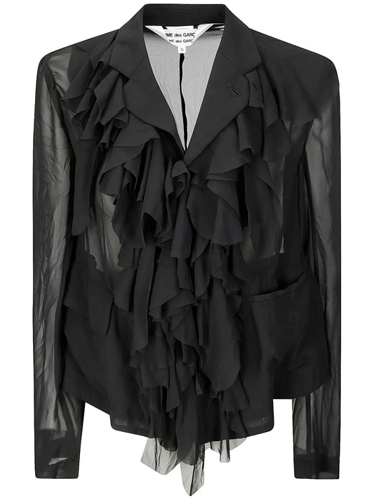 Ruffled Blazer