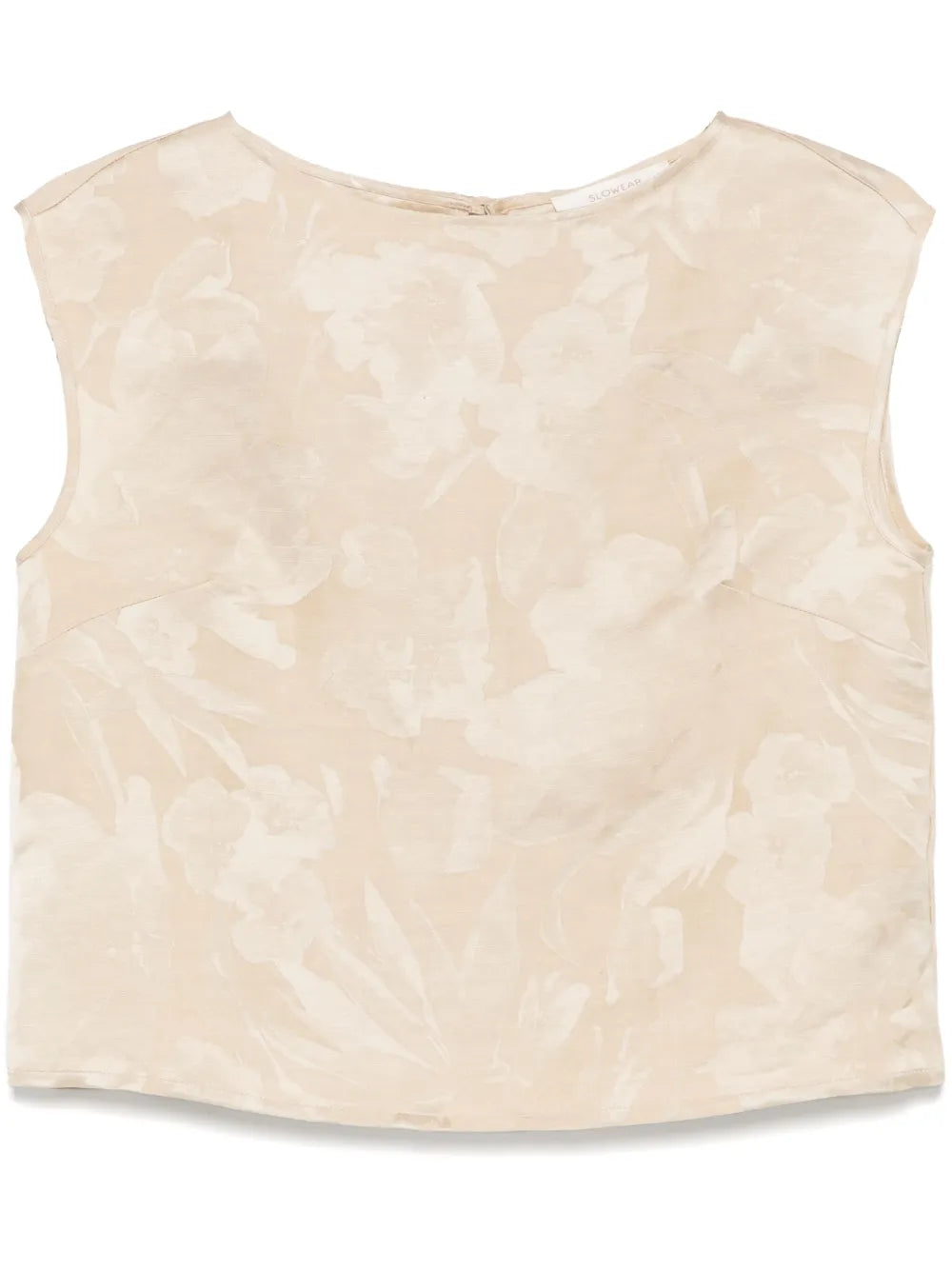 Floral-Jacquard Tank Top