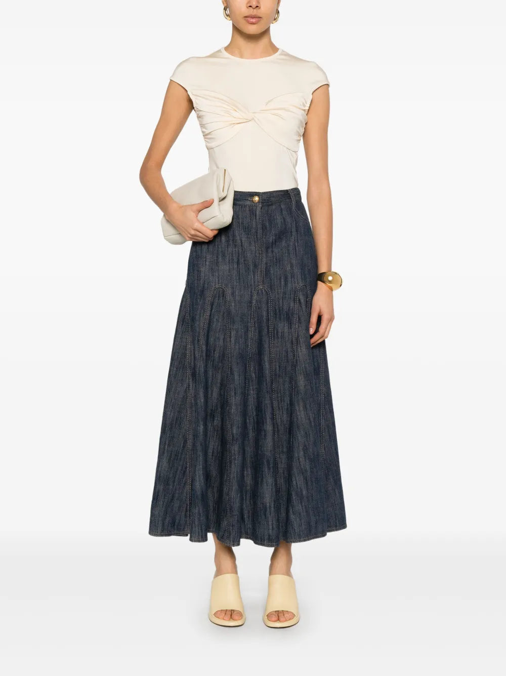 Denim Maxi Skirt