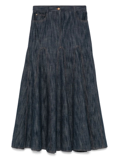 Denim Maxi Skirt