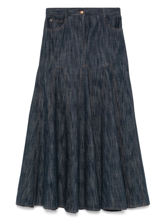 Denim Maxi Skirt