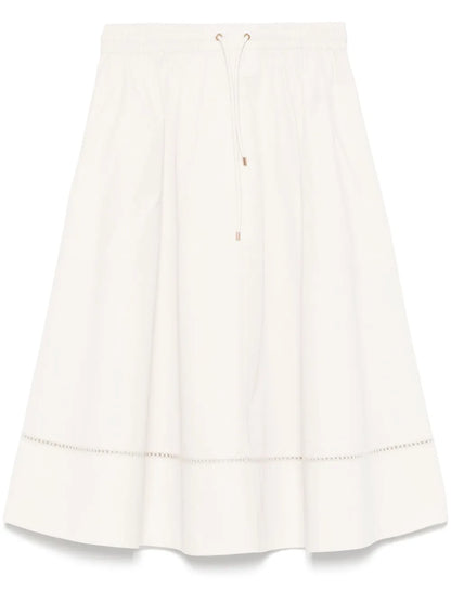 Embroidered Midi Skirt