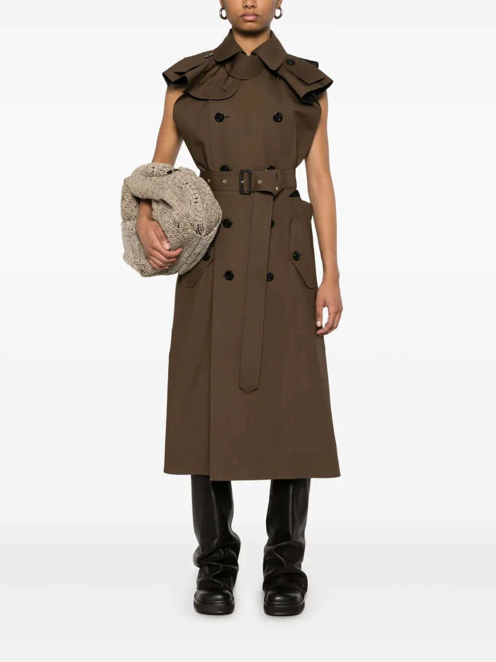 Trench Midi Dress