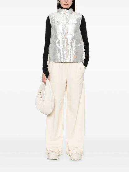 Cotton Wide-Leg Track Pants