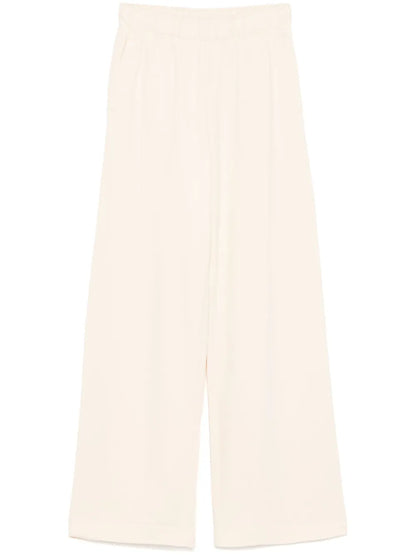 Cotton Wide-Leg Track Pants