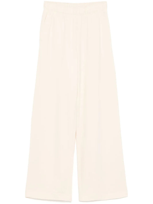 Cotton Wide-Leg Track Pants