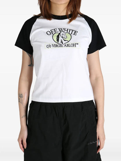 Horse Billboard-Print T-Shirt