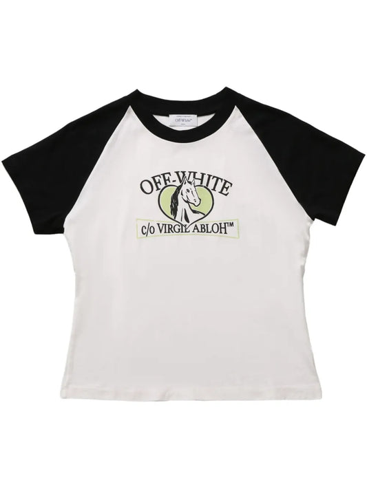 Horse Billboard-Print T-Shirt