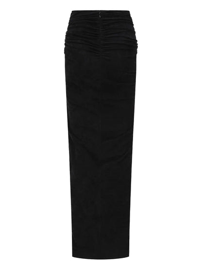 Draped Maxi Skirt
