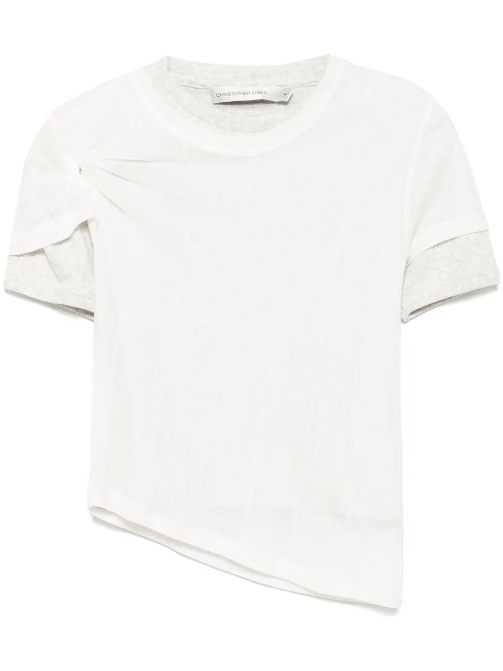 Sheer Ribbed T-Shirt