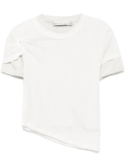 Sheer Ribbed T-Shirt