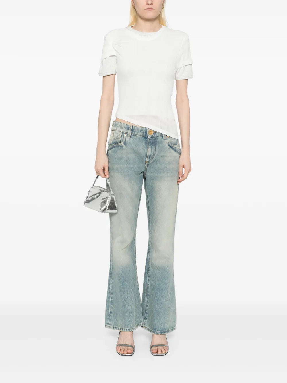Sheer Ribbed T-Shirt