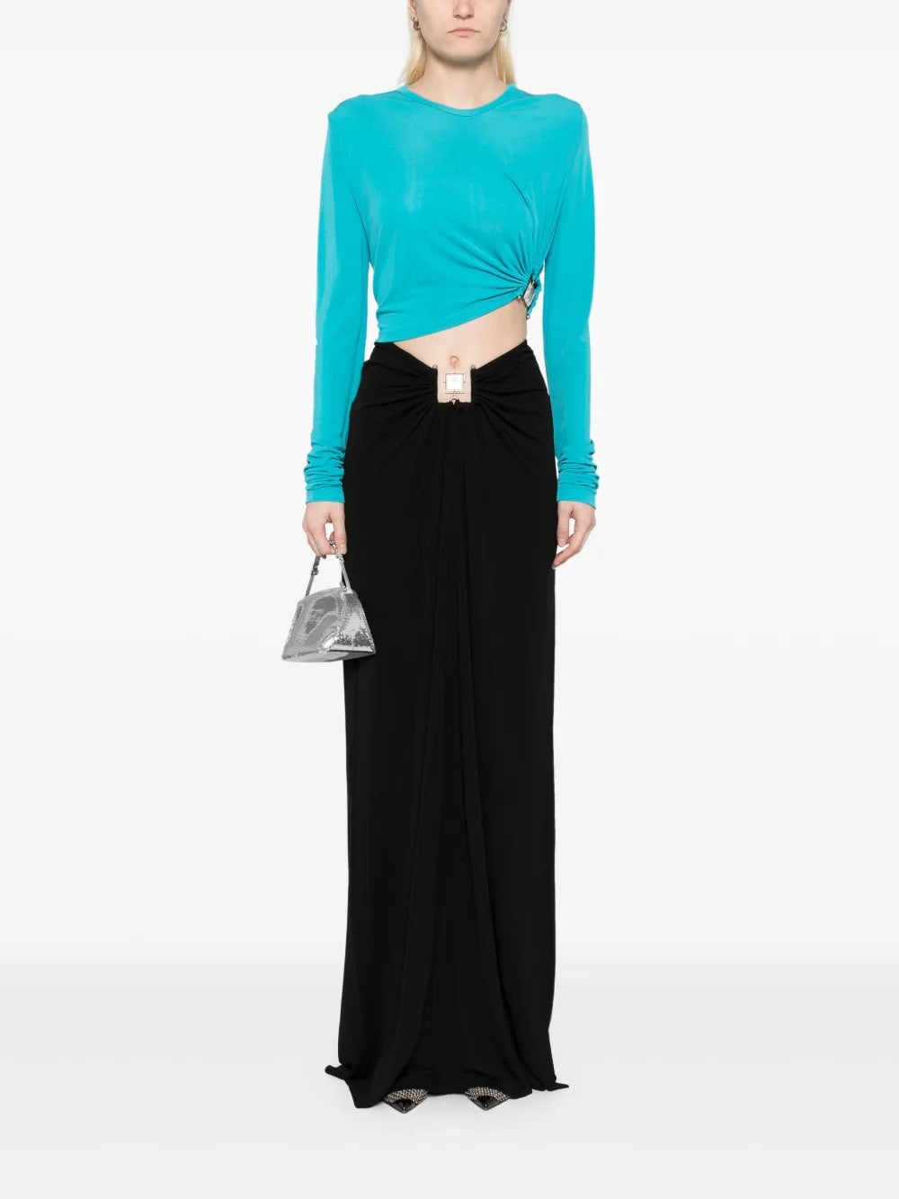 Bezel Quartz Long-Sleeved Top