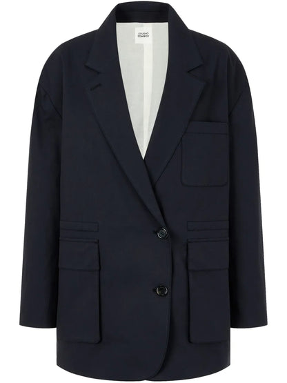 Cotton-Blend Blazer