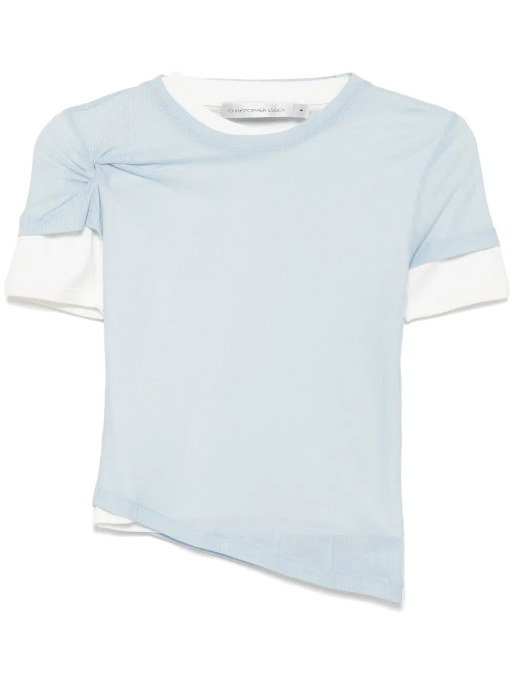 Sheer Ribbed T-Shirt