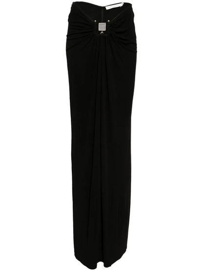 Bezel Quartz Ruched Skirt