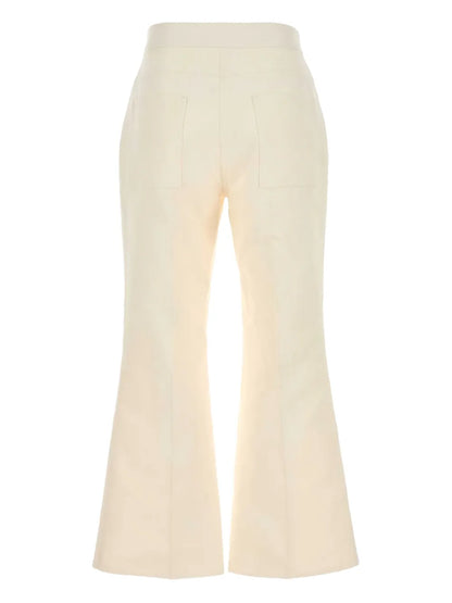 Cotton Flared Trousers