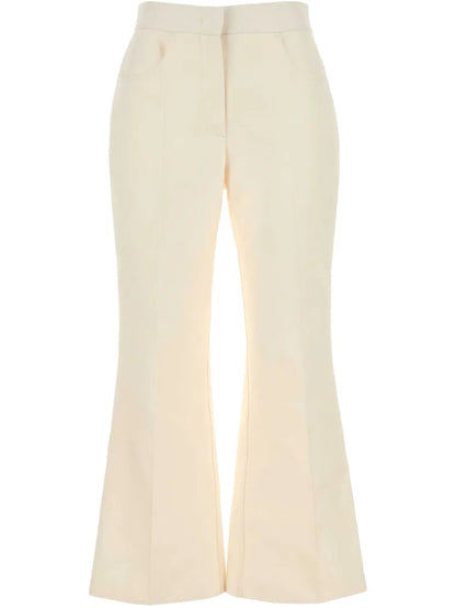 Cotton Flared Trousers