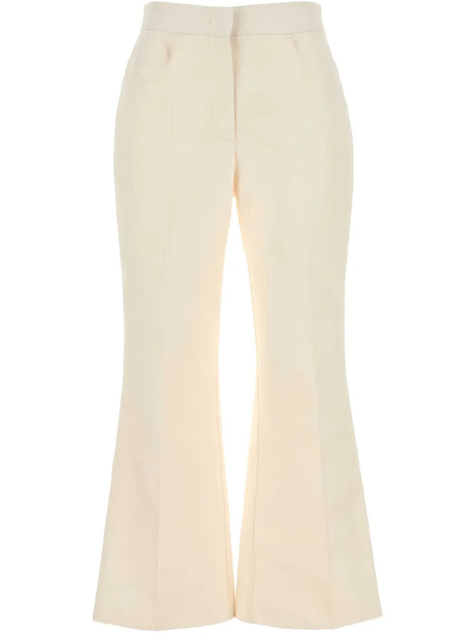 Cotton Flared Trousers