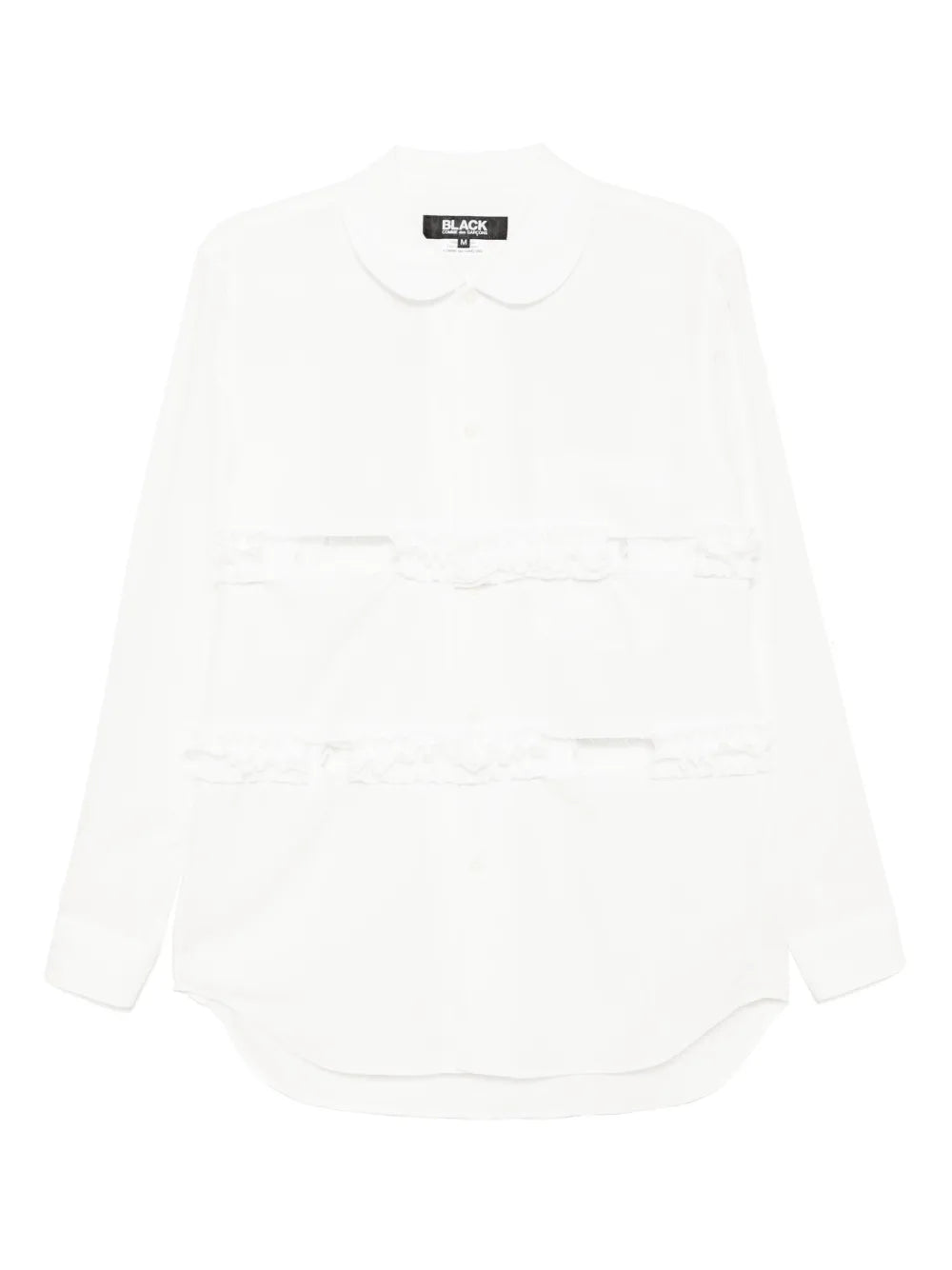 Ruffle Peter Pan-Collar Shirt