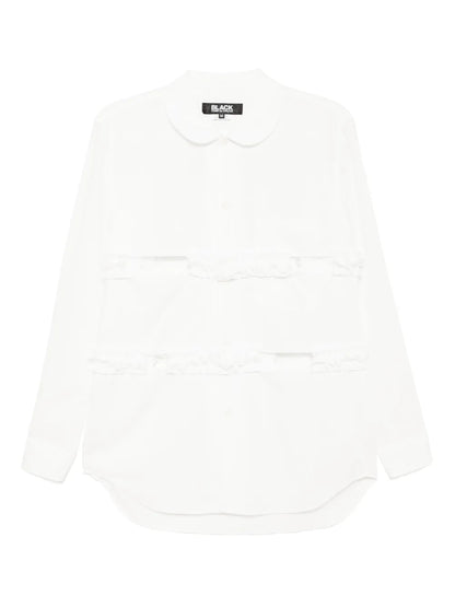 Ruffle Peter Pan-Collar Shirt