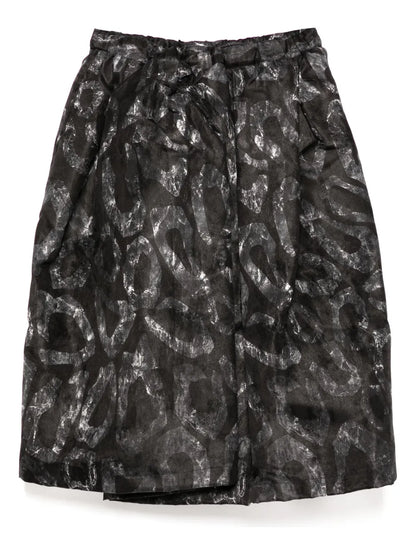 Graphic-Print Skirt